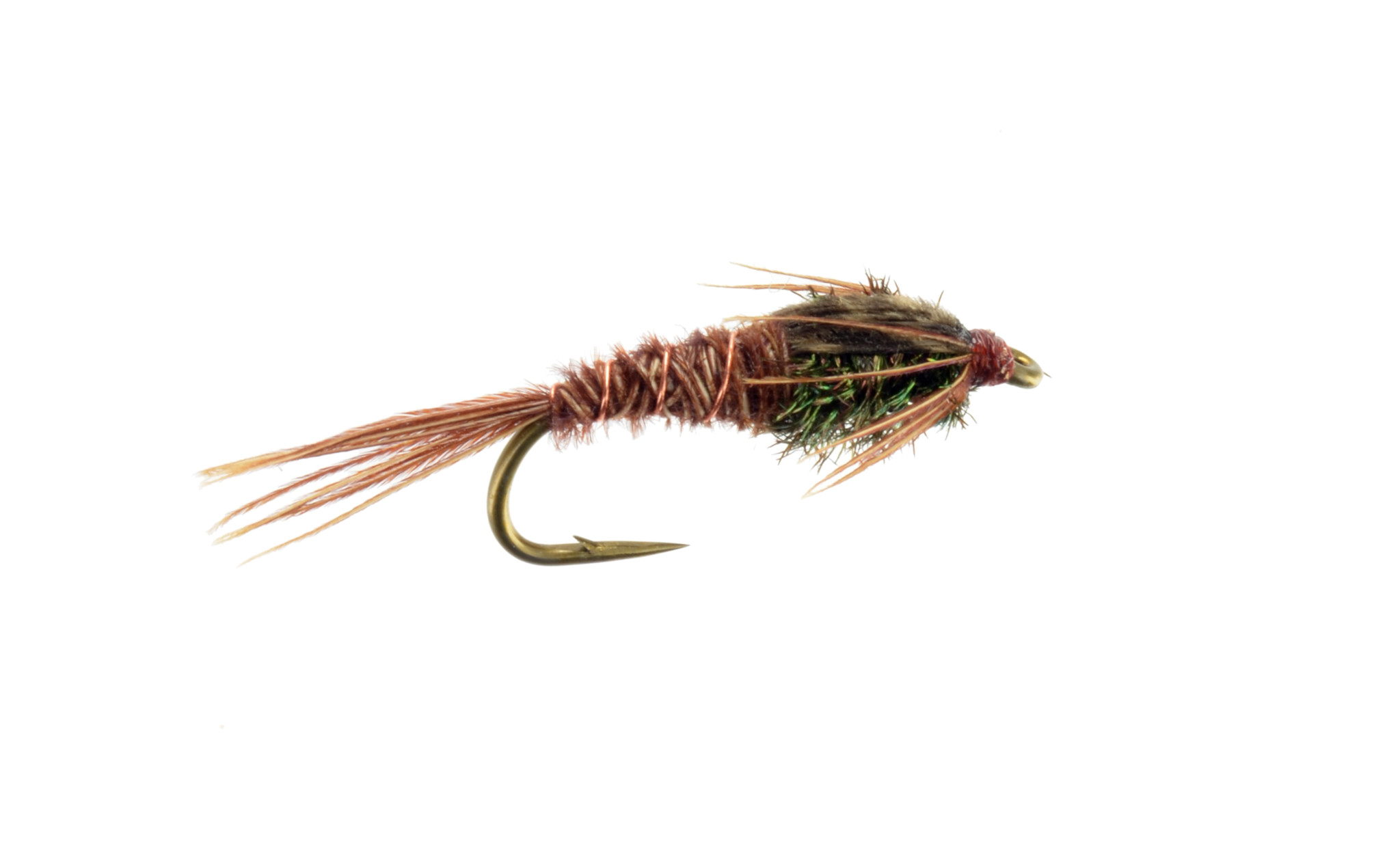 18 Nymphs Trout Fly Fishing Flies GRHE Pheasant Tail & Black P Tail-Dragonflies